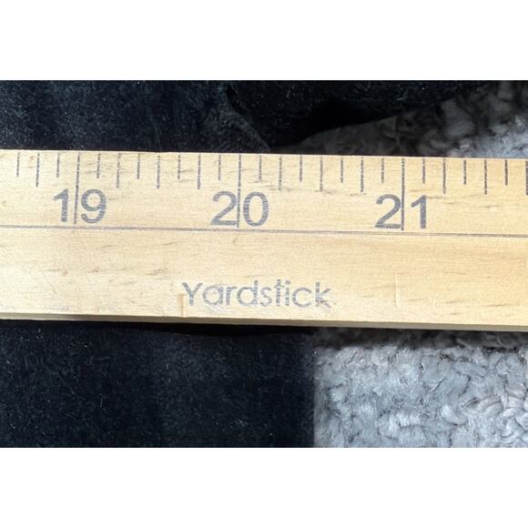 DENIM & CO WOMEN'S Medium Velveteen Blazer Jacket Black Career New - Picture 5 of 6